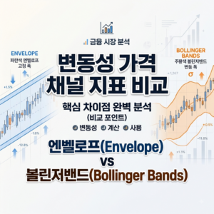 변동성 가격 채널 지표 비교 분석: 엔벨로프(Envelope)와 볼린저밴드(Bollinger Bands)의 차이점 7 변동성