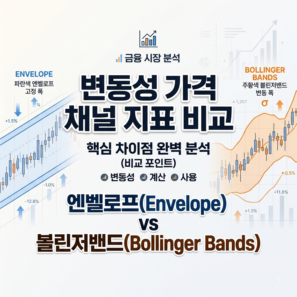 변동성 가격 채널 지표 비교 분석: 엔벨로프(Envelope)와 볼린저밴드(Bollinger Bands)의 차이점 1 image 40