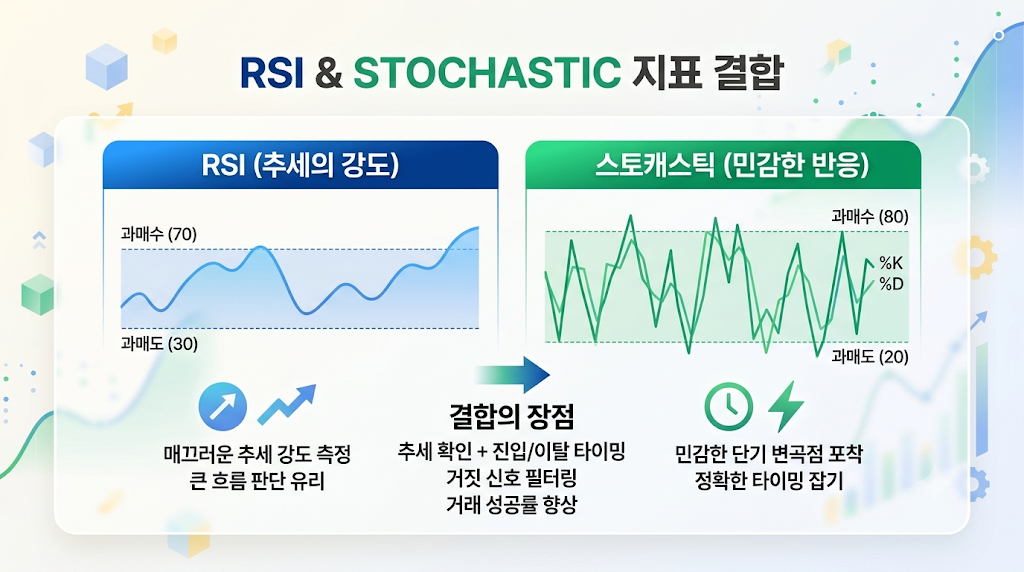 MACD와 RSI, 스토캐스틱 후행성 보조지표의 결합 분석 원리 2 image 53