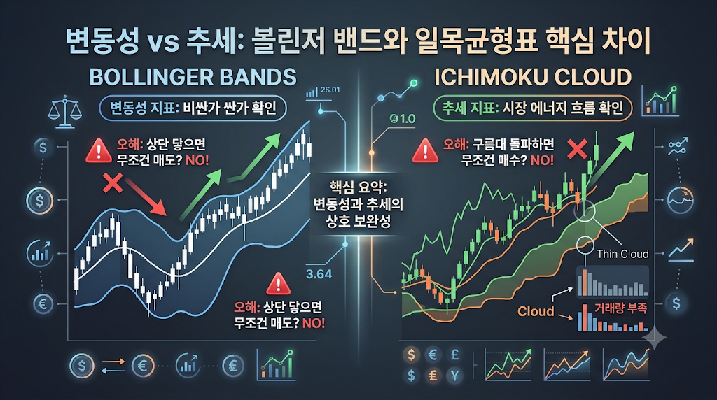 볼린저 밴드 vs 일목균형표 구름대, 시장 변동성과 추세를 측정하는 두 가지 관점 2 image 66