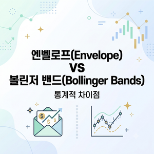 엔벨로프(Envelope)와 볼린저 밴드(Bollinger Bands)의 통계적 차이점 3 엔벨로프