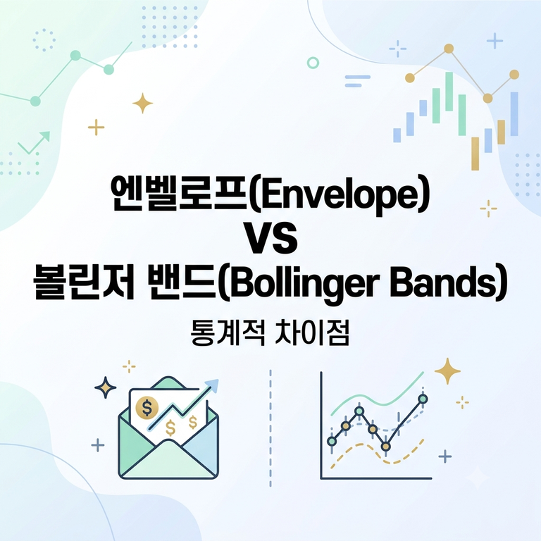 엔벨로프(Envelope)와 볼린저 밴드(Bollinger Bands)의 통계적 차이점 3 엔벨로프