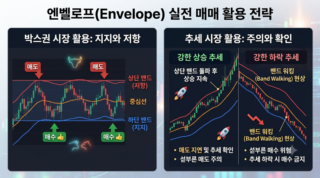 엔벨로프 상·하단 밴드를 활용한 과매수 및 과매도 구간 탐지 원리 2 image 70