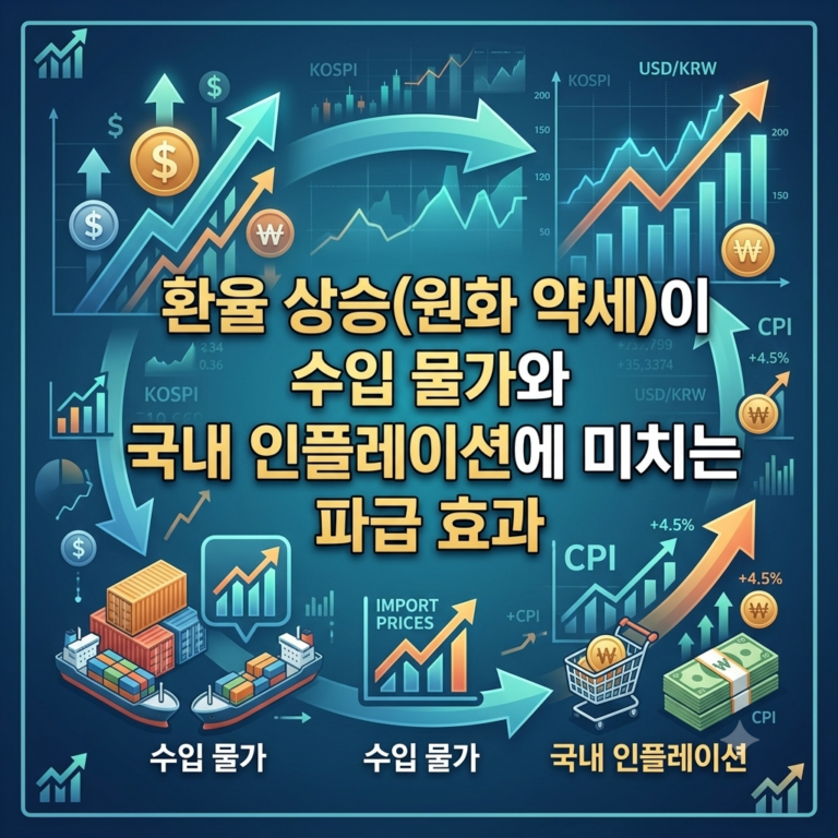 환율 상승(원화 약세)이 수입 물가와 국내 인플레이션에 미치는 파급 효과 9 환율상승