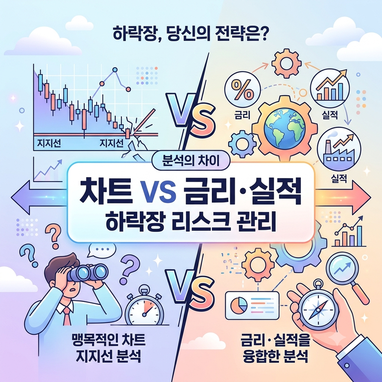 맹목적인 차트 지지선 분석 vs 금리·실적을 융합한 분석, 하락장 리스크 관리의 차이 7 하락장