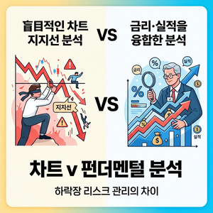 맹목적인 차트 지지선 분석 vs 금리·실적을 융합한 분석, 하락장 리스크 관리의 차이 8 chart