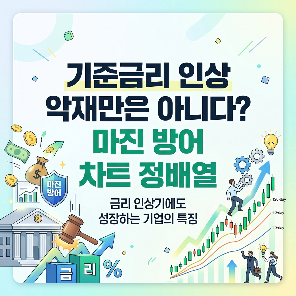 기준금리 인상이 늘 악재는 아니다? 금리 인상기에도 마진을 방어하는 기업의 차트 정배열 특징 1 image 48