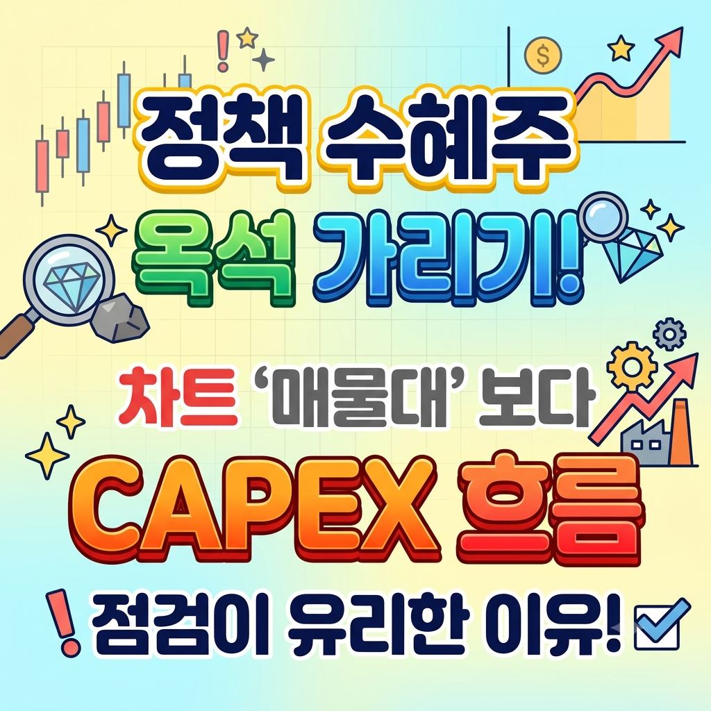 정책 수혜주 옥석 가리기, '차트 매물대'보다 'CAPEX 흐름' 점검이 유리한 이유 1 image 7